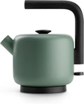 Fellow Clyde Electric Kettle - 1.5 Liter Capacity - Modern Twist On Stovetop Design, All-Purpose, Stainless Steel - Warm Water for Ramen, Oatmeal, Tea, Coffee & more - Large Capacity - Smoke Green