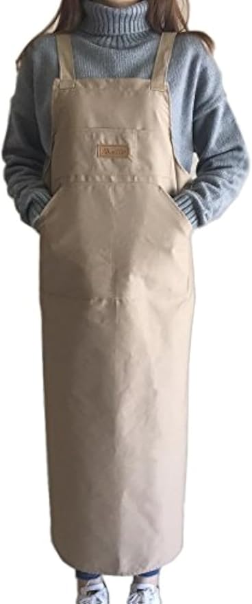 Artist apron/Long apron - Beige