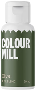 Colour Mill Oil-Based Food Coloring, 20 Milliliters Olive