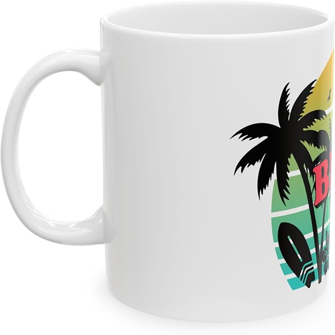 11 OZ Novelty Coffee Mugs - Christmas Gift (Beach Babe Theme)