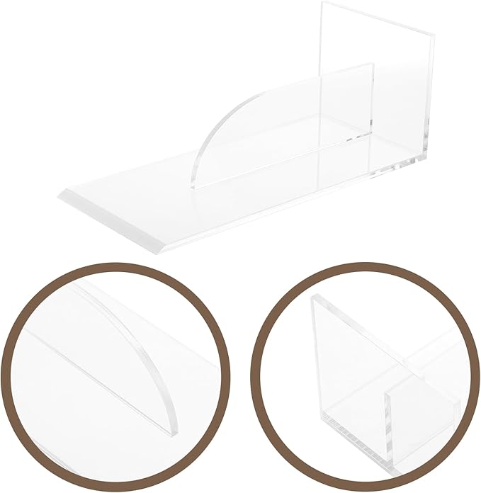 jojofuny Transparent Acrylic Cake Scraper Smoother, Baking Tool for Cake Decoration, Fondant Smoother, Bakery Supplies, Frosting Tools, 8.66 X 3.93 X 3.14 Inch