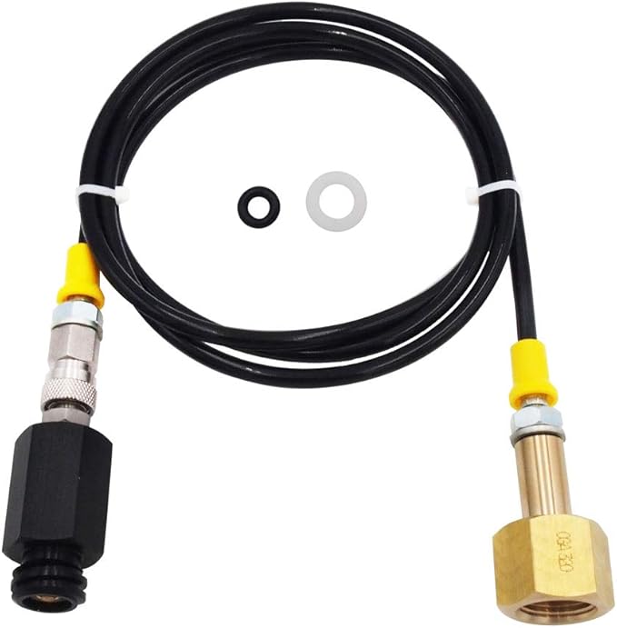 Soda Machine Adapter Hose Connect Your Soda Maker to Large Co2 Tank Directly,Compatible with Jet and Aua Fizz Soda Machines, Not Recommended for Electronic 1 Touch/Terra/Duo/Art Series