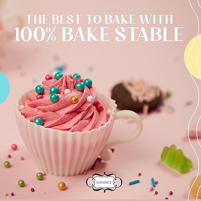 Confect Sprinkles for Christmas Cakes & Cupcakes Decoration | Birthday Sprinkles | Assorted Pack of 5 Wedding Glamour Pearl Sprinkles | Mix Dragees, Jimmies & Sparkling Sugar | Vegan, Gluten-Free, Soy-Free, Dairy-Free, Palm Oil-Free- 5 Oz