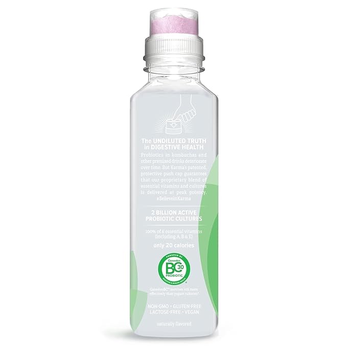 Karma Probiotic Water - 12 Pack, Watermelon Wild Berry Drink - Immune & Gut Health Support