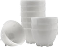 White Coffee Cupping Bowls 200ml - Stackable Heat-Preserving Cups - Premium Material Ideal for Coffee Tasting, High-Density Polyethylene for Zero Taste Interference - Set of 24