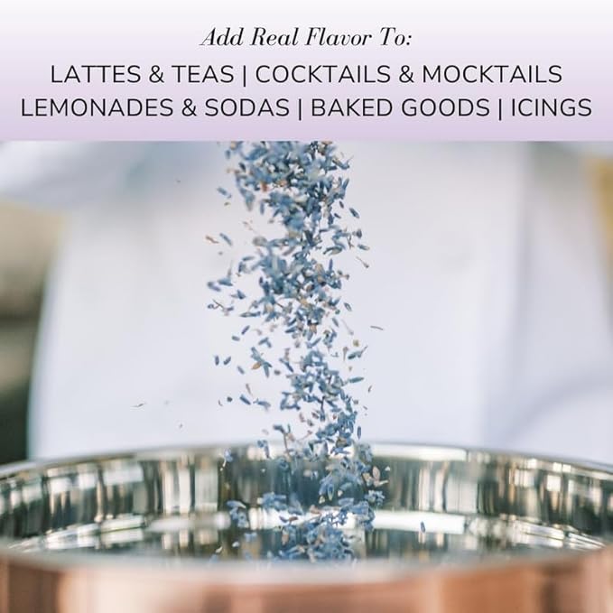 Sonoma Syrup Co. Lavender Infused Simple Syrup 12.7 fl oz | for Coffee, Cocktails, and Cooking | Hand Crafted in the USA
