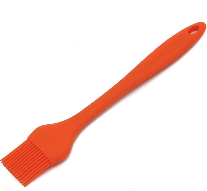 Chef Craft Premium Silicone Basting Brush, 10.25 inch, Orange