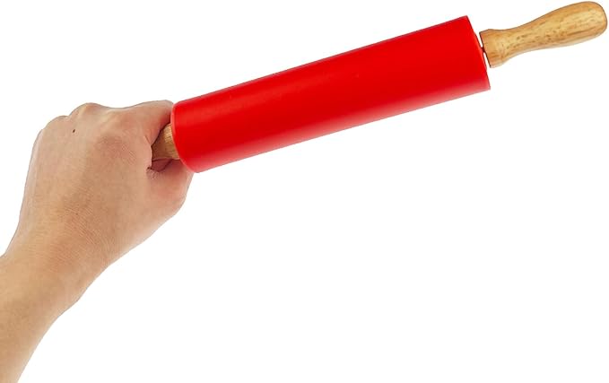 6 Pack Small Rolling Pin for Kids, Kids Rolling Pin for Home Kitchen (6 colors) (12 Inch)