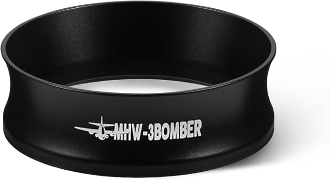 MHW-3BOMBER 51mm Espresso Dosing Funnel Magnetic Coffee Dosing Ring Portafilter Funnel Barista Tools Compatible with 51mm Delonghi Decica Portafilter DR5548B-OS