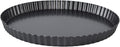 Fluted Tart Pan with Removable Bottom, Carbon Steel Round Tart Pan, Deep Baking Dish Pie Plate for Cakes Pies ([Thickened] 13-inch live bottom pie plate)