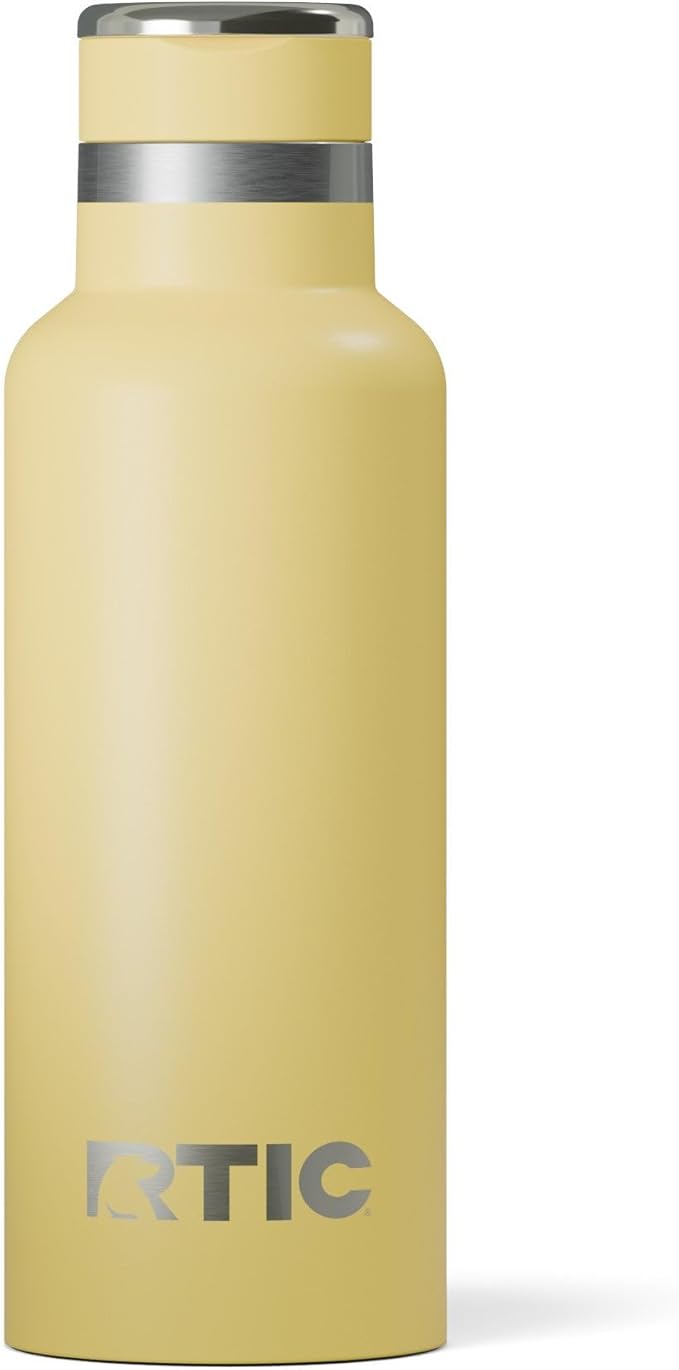 RTIC 16oz Journey Bottle Metal Stainless Steel Vacuum Insulated, BPA Free, Reusable, for Water, Hot and Cold Drinks, Travel, Sports, Camping, Sunlight
