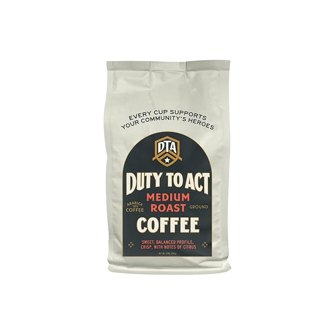 Duty to Act Medium Roast Ground Coffee, 2 lbs (Pack of 6)