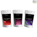 Civara Organic Fruit Powder Trio – 3-Pack (6oz Each) | 100% Natural, No Sugar, No Additives | USDA Organic, Vegan, Gluten-Free | Perfect for Smoothies, Drinks & Baking – Choose Your Flavors (4. Strawberry + Blackberry + Blueberry)