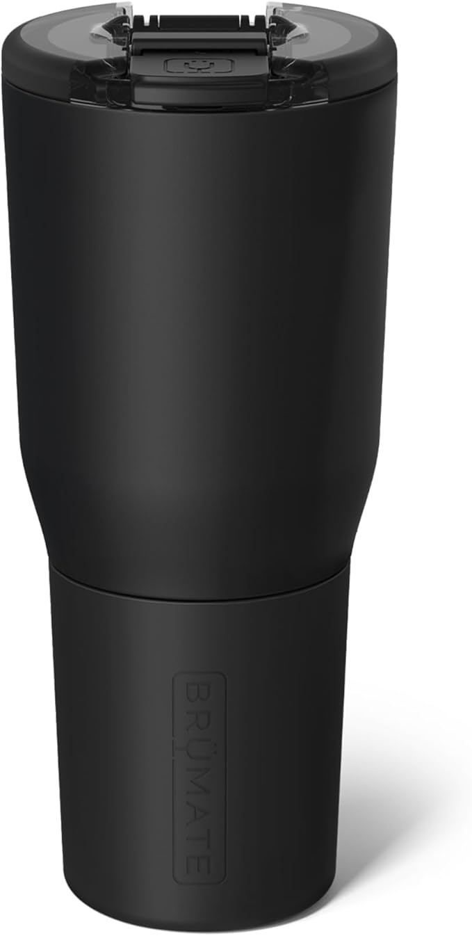 BrüMate Nav 35oz 100% Leak Proof Insulated Travel Tumbler with Magnetic BevLock™ Lid - Double Wall Cup-Holder Friendly Stainless Steel Mug (Matte Black)
