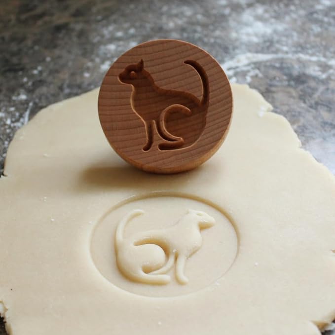 Wood Cookie Stamp, 2.5 Inch (Cat CS-069)