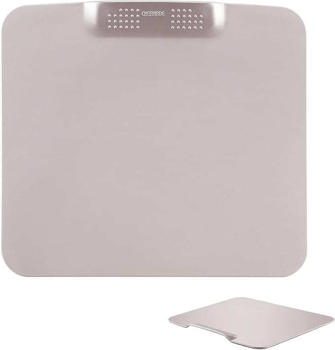 CHEFMADE Cookie Sheet Pan, 12-Inch One-Handed Gripping Non-Stick Rimless Bakeware for Oven Baking 11.4" x 12.8"x 0.6" (Champagne Gold)