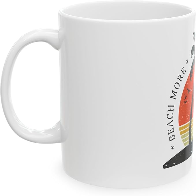 11 OZ Novelty Coffee Mugs - Christmas Gift (Beach Theme)