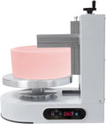Cake Decorating Machine, 200W Cake Cream Spreading Machine 60-320rpm Rotating Speed Automatic Cake Cream Spreading Machine with LCD Display for 4-12 inch Cakes (White)