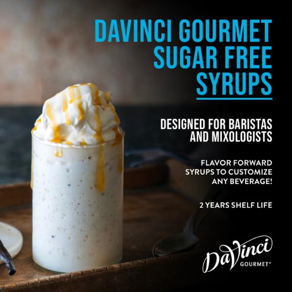 DaVinci Gourmet Sugar-Free French Vanilla Syrup, 25.4 Fl Oz (Pack of 4)