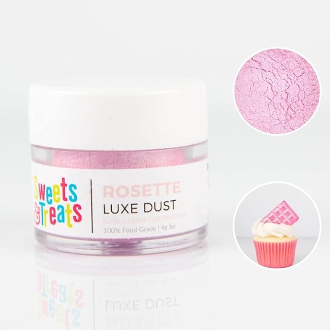 Luster Dust, Pink Luster Dust Edible Cake Decorations, Light Pink Edible Luster Dust for Drinks Cupcake Decorations, Cake Drip, Paint, Light Pink Fondant, Food Coloring
