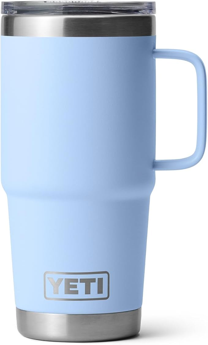 YETI Rambler 20 oz Travel Mug, Stainless Steel, Vacuum Insulated with Stronghold Lid