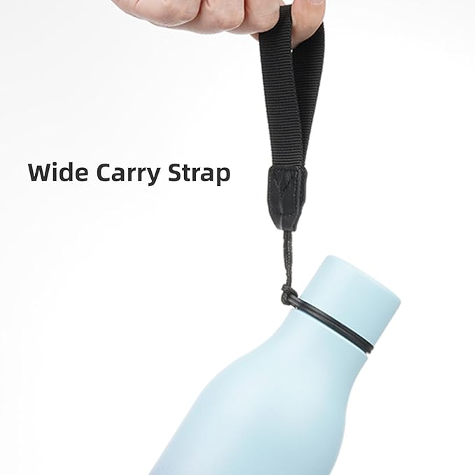 Insulated Water Bottle with Strap,18 oz Double Wall Stainless Steel Vacuum Bottles Metal Water Flask,Ocean Dream