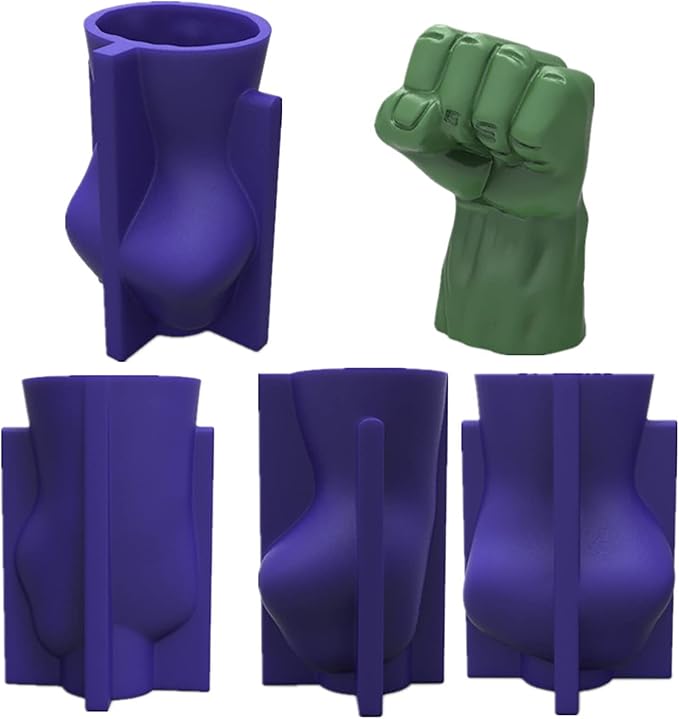 Large 3D 4 Inch Fist Mold Fist Shape Resin Mold Silicone Mold 3D Fist Candle Mold Candle Making Molds Soap Making Molds Resin Mold 3D Candle Mold Silicone Mold for Resin Candle Mold