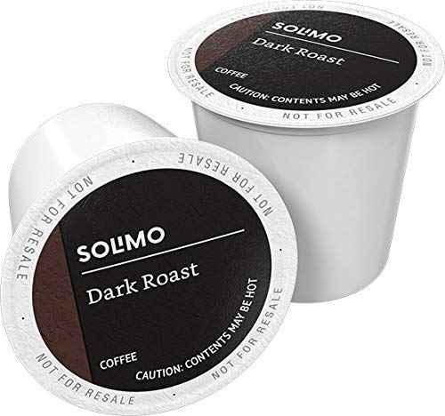 Amazon Brand - Solimo Coffee Pods, Dark Roast, Compatible with Keurig 2.0 K-Cup Brewers, 24 Count
