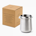 Crema Coffee Products | 54mm Dosing Cup | Brushed Silver | 100% Stainless Steel | Espresso Coffee Dosing Cup | Fits 54mm Breville Portafilters
