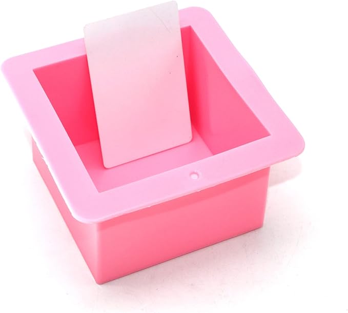 X-Haibei Large Cube Square Silicone Mold for Soap, Candle, Resin, Cake, and Cheese - 500ml, Food-Grade, Easy Release, Perfect for Beginners