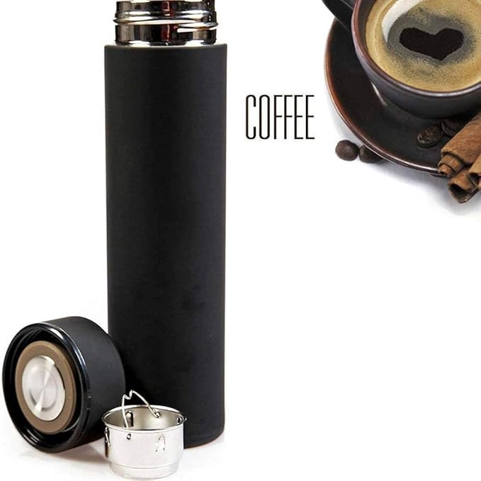 17 oz Car Logo Black Frosted Travel Mugs & Tumblers Vacuum Insulated Stainless Steel Thermal Bottle Fashion Business Thermal Cup for Hot or Cold Drink Coffee Or Tea (fit alfa)