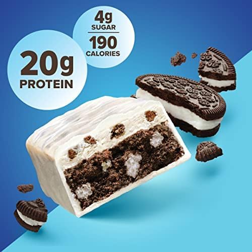 Pure Protein Bars, High Protein, Nutritious Snacks to Support Energy, Low Sugar, Gluten-free, Cookies and Cream, 1.76oz, 12 Pack