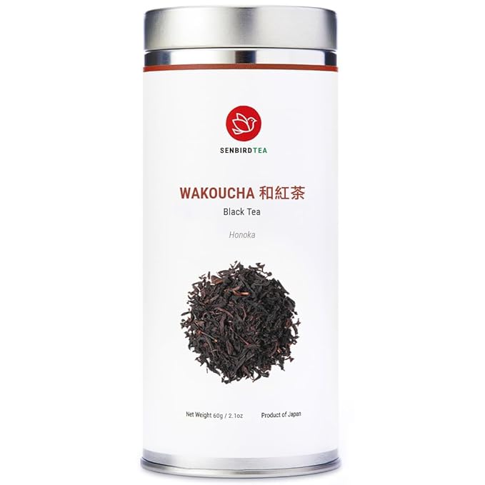 Senbird Premium Wakoucha, Japanese Black Tea - Honoka From Shizuoka, Japan - Loose Leaf Tea In Airtight Tea Tin (2.12oz/60g)