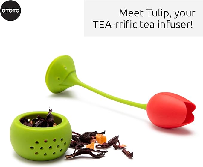 OTOTO Cute Tea Infuser - Loose Leaf Tea Steeper, Tea Accessories, Tea Diffusers, Tea Strainers, Cute Gifts, Tea Gift Set, Kitchen Gifts Cooking Gadgets