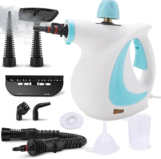 Laytic Steammaster Pro, Laytic Handheld Steam Cleaner, 10 In 1 Handheld Pressure Multi Purpose Cleaner Home Use (Blue)