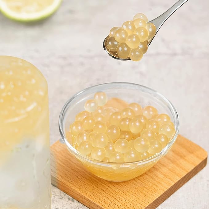 Tea Zone [7 Pounds] Honey Popping Pearls for Boba Tea Beverages, Sweets, Ice Cream Topping | B2067