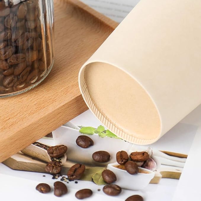 Bamboo Fiber 120 Count 16 oz Disposable Light Brown Paper Coffee Cups, Perfect for Hot Drinks