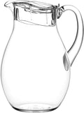 US Acrylic 72oz Acrylic Clear Acrylic Pitcher with Lid, Reusable, BPA-free, Indoor and Outdoor Pitcher for Water, Lemonade, Juice, and Soda Pop