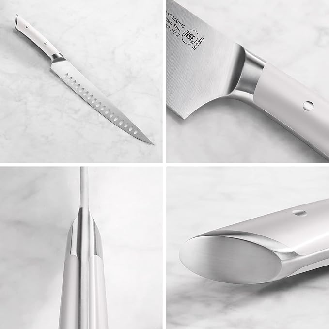 Cangshan HELENA Series German Steel Forged 2-Piece Carving Set (White)