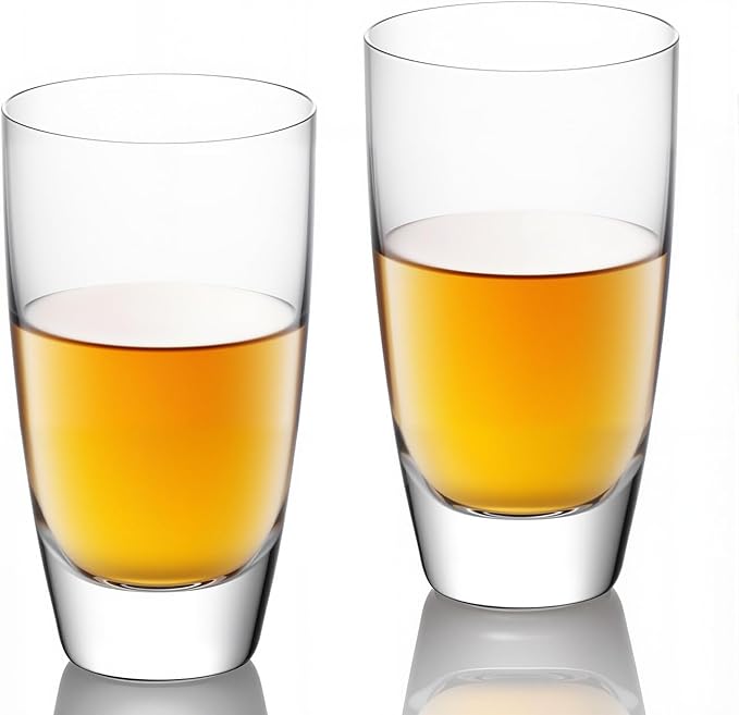 KAMMAK Shot Glasses Set of 2, 60ml/2oz Clear Espresso Shot Glass with Heavy Base for Bar Restaurants Home, Small Whiskey Shot Glass for Vodka, Whiskey, Tequila, Spirits & Liquors
