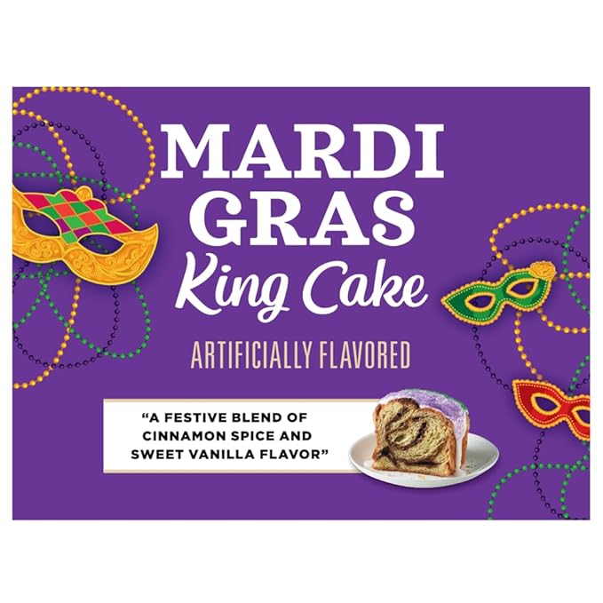Community Coffee Mardi Gras King Cake Flavored 32 Ounces, Medium Roast Ground Coffee, 32 Ounce Bag (Pack of 1)