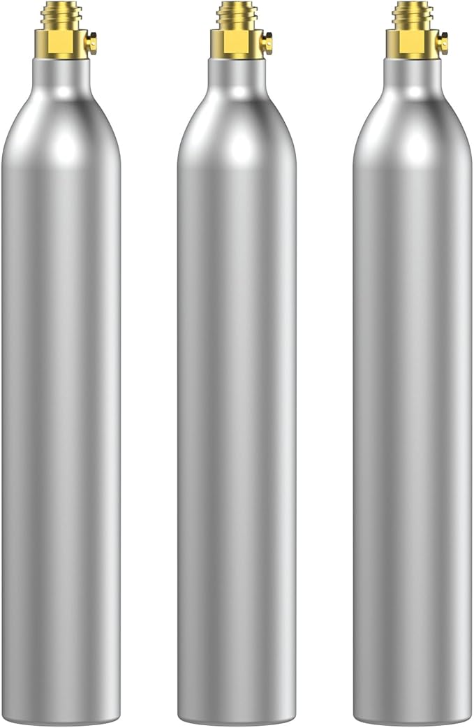 PA SONG 60L Co2 Carbonator Compatible with Sodastream Appliances [NOT FOR ART & TERRA],14.5oz, Set of 3