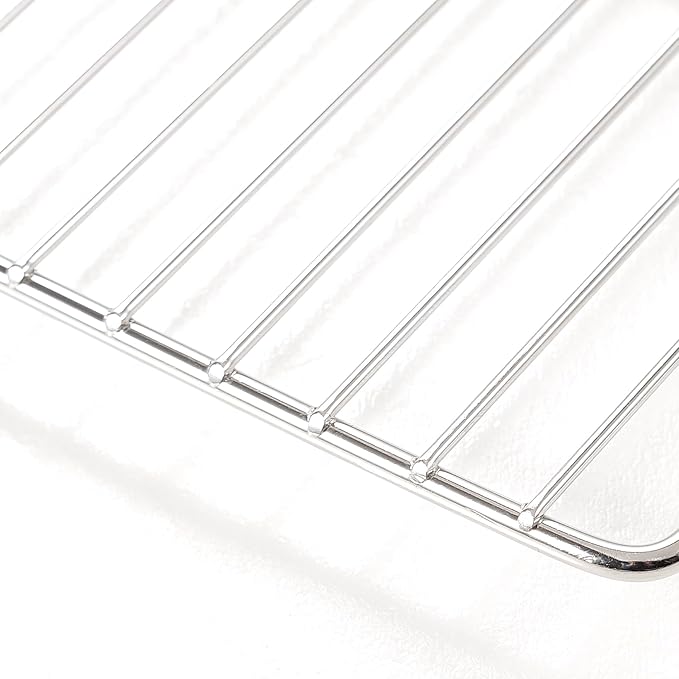 2-Pack Cooling Racks for Baking, 10x15 Inch Heavy Duty Stainless Steel Wire Baking Rack, Oven Safe Cookie Cooling Rack Set, Fits Half Sheet Pan, Dishwasher Safe & Non-Toxic