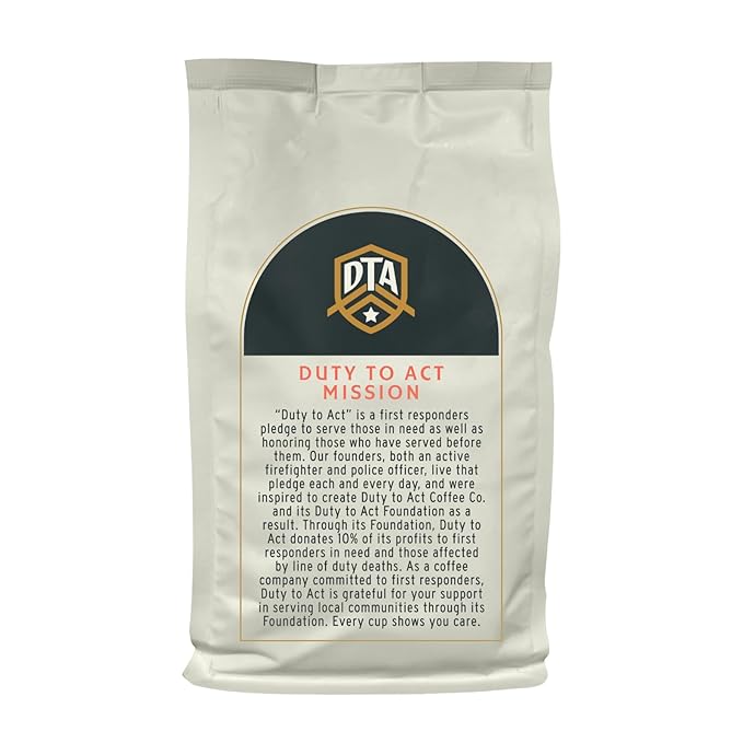 Duty to Act Medium Roast Whole Bean Coffee, 2 lbs (Pack of 1)