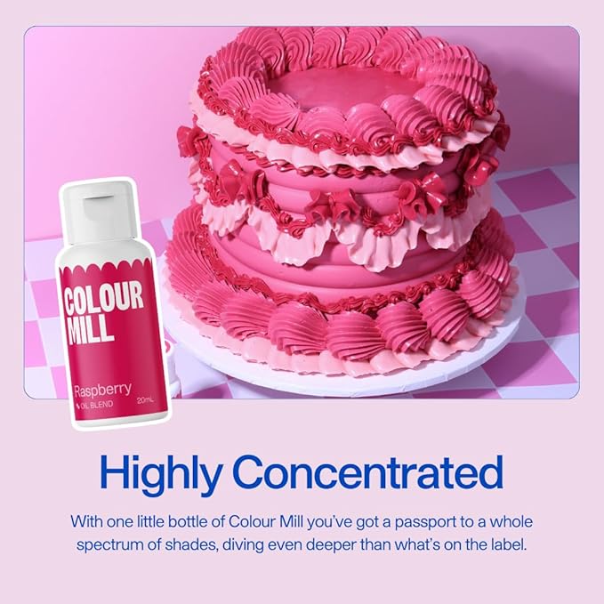 Colour Mill Oil-Based Food Coloring, Tropical Pack: 20 Milliliters Each of 6 Colors - Cobalt, Coral, Fuchsia, Kiwi, Mango and Melon