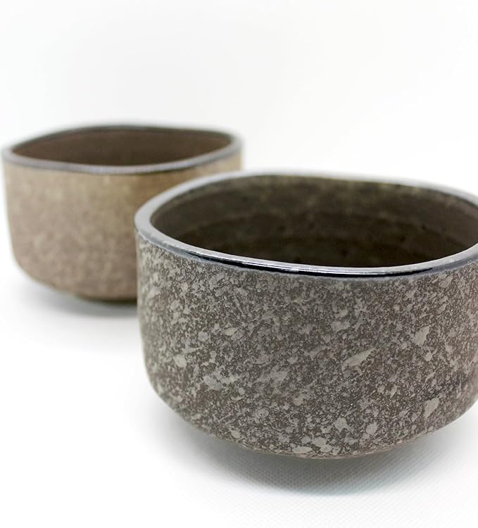 Japanese Traditional Handcrafted Mino Matcha Chawan Tea Bowl Cup Ceremony Tableware Pottery (Gin Kesshou)