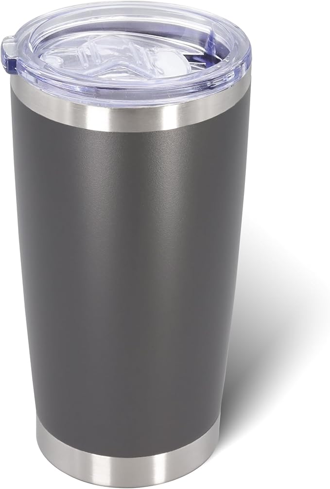 20oz Tumbler Bulk Stainless Steel Tumblers with Lid Vacuum Insulated Double Wall Travel Coffee Mug Powder Coated Tumbler Cup for Hot and Cold Drinks(Mix Color, 12 pack)