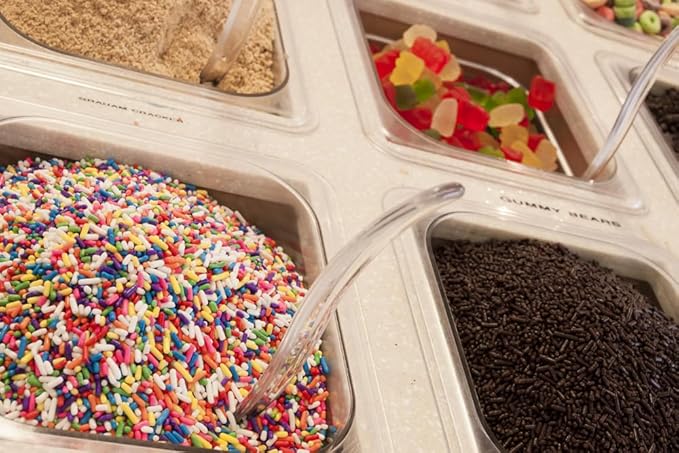 A Great Surprise Rainbow Sprinkles Bulk - 6 Pounds - Bulk Rainbow Jimmies - Kosher - Decorating Cookies, Ice Cream Toppings, Cake