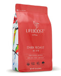 Lifeboost Dark Organic Coffee Beans - Single Origin Non-GMO Dark Roast Low Acid Coffee Beans - Third Party Tested For Mycotoxins & Pesticides - Whole Bean - 12 Ounces