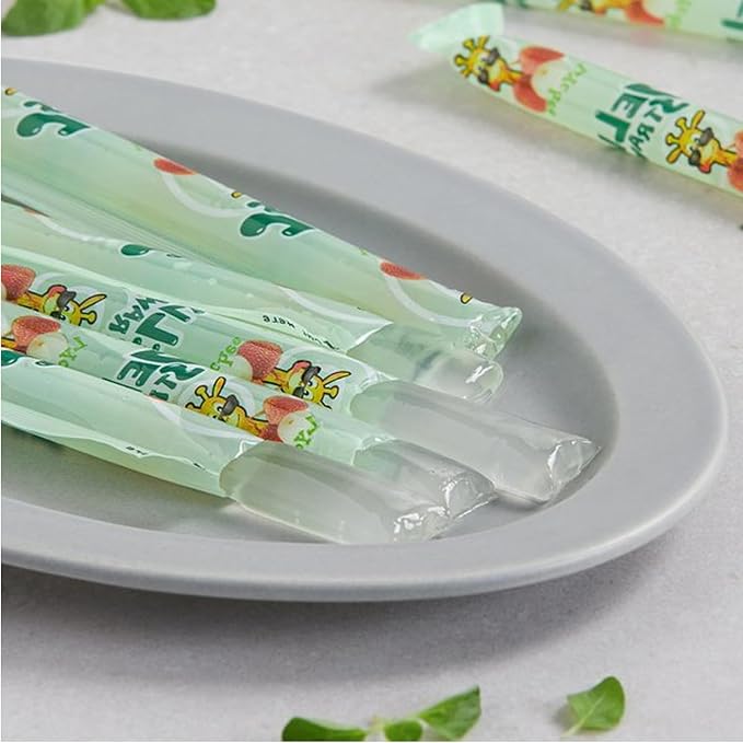 Fruit Jelly Straw - Assorted Flavors (Peach, Mango, Blueberry, Lychee) (Lychee)